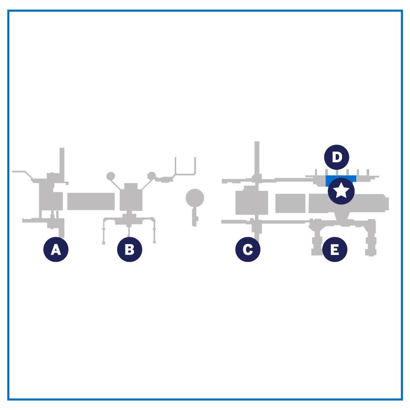 Lounge location map